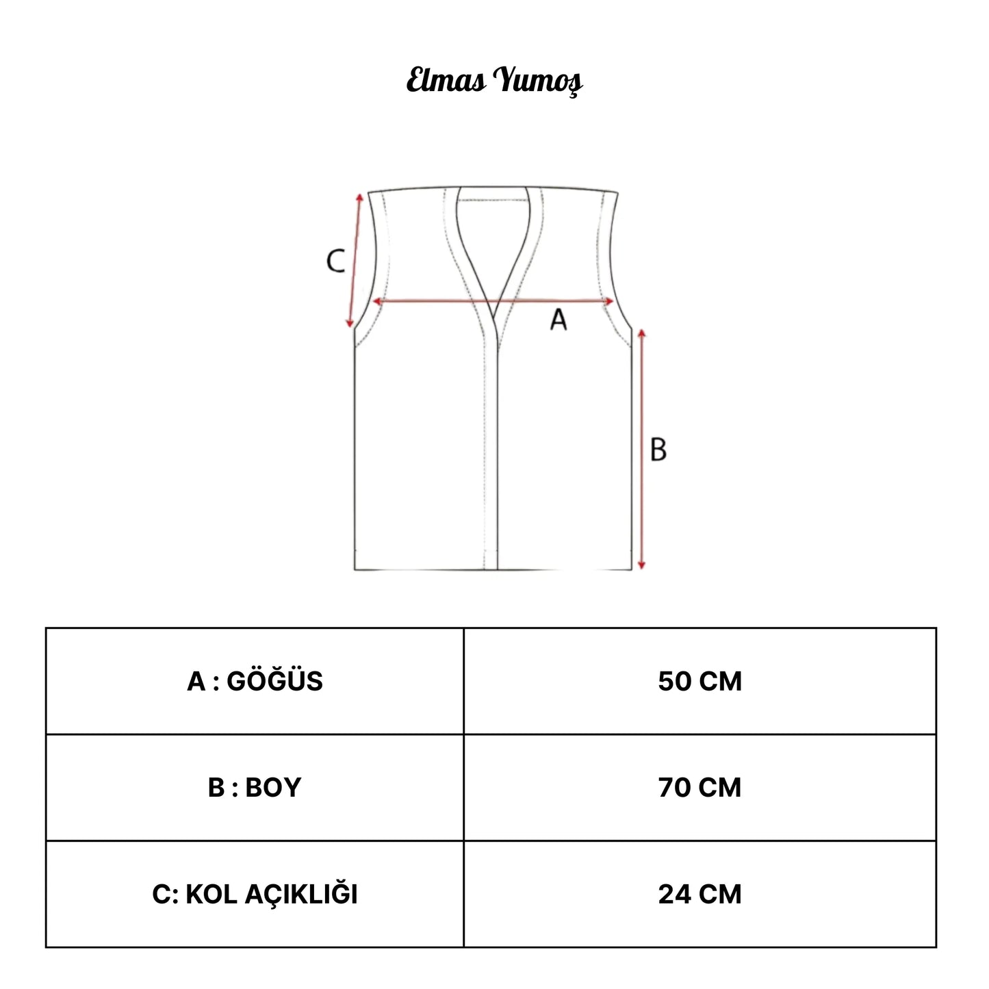 Elmas Yumoş Anne Yeleği